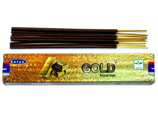 Satya Räucherstäbchen 15 g – Gold