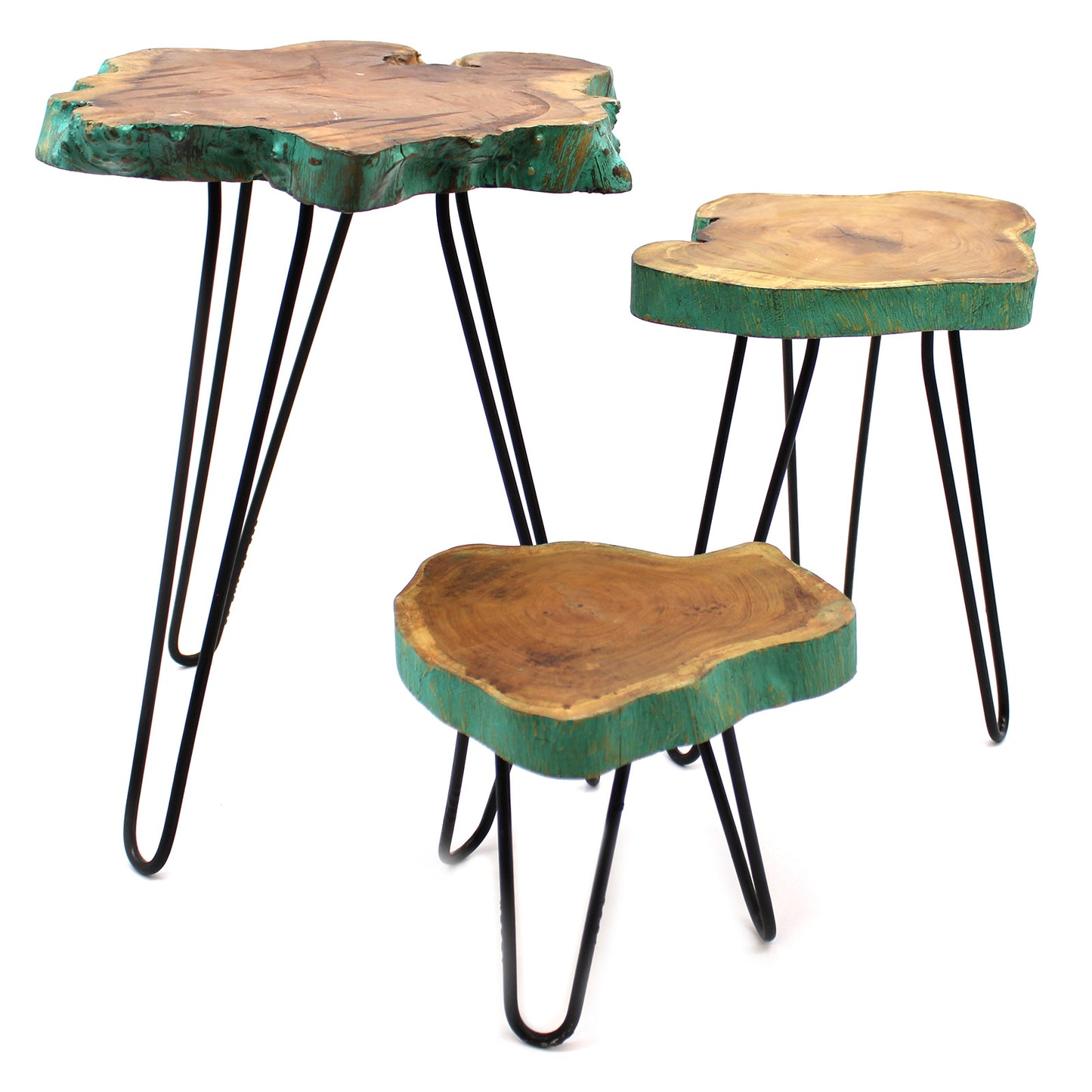 3er-Set Gamell-Pflanzgefäße aus Holz - Greenwash