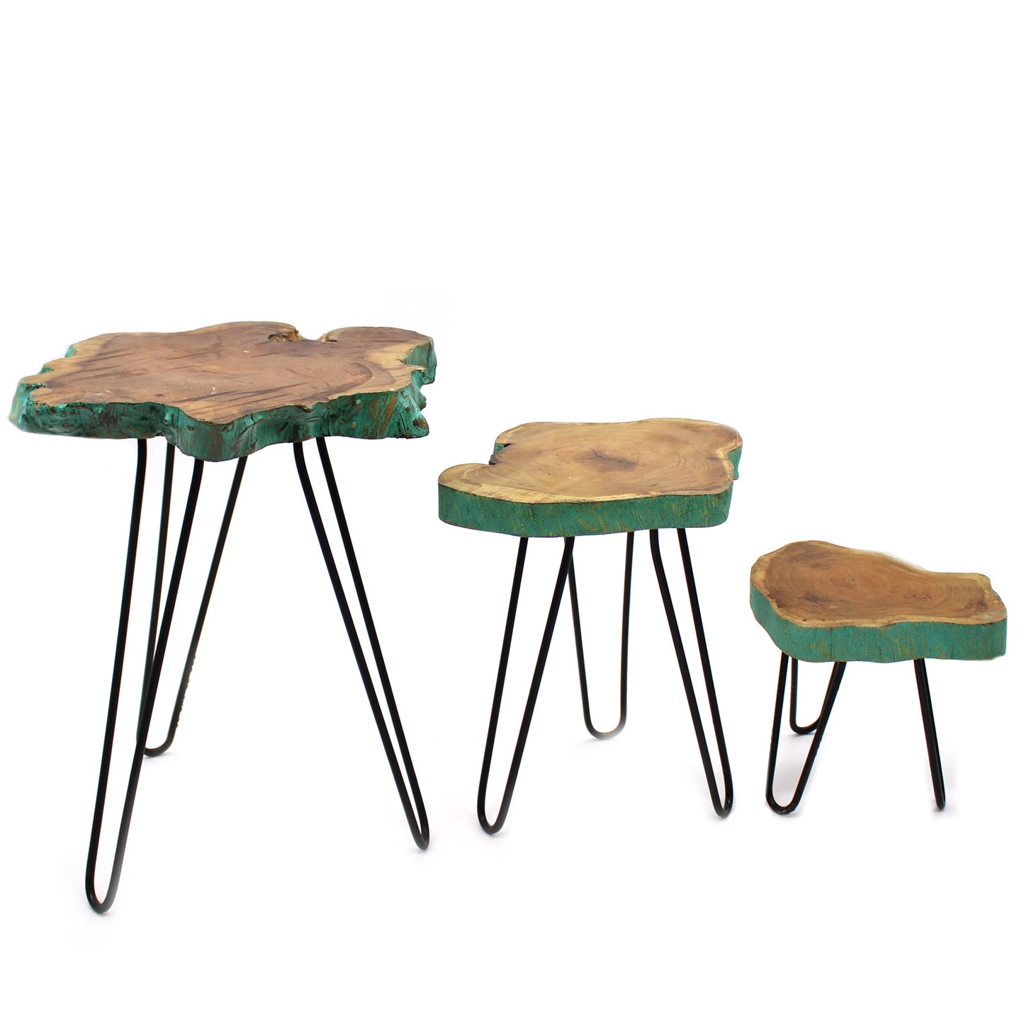 3er-Set Gamell-Pflanzgefäße aus Holz - Greenwash