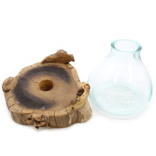 Großes Aquarium aus geschmolzenem Glas – 32 cm