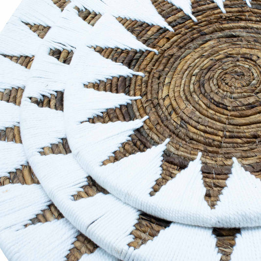 Ensemble de trois bols en algues - Crème