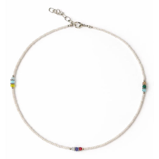 Collar nepalí de gemas extrafinas - Perla y cuentas talladas
