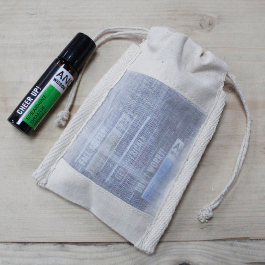 Kleine Baumwolltasche mit Fenster - 10x15cm