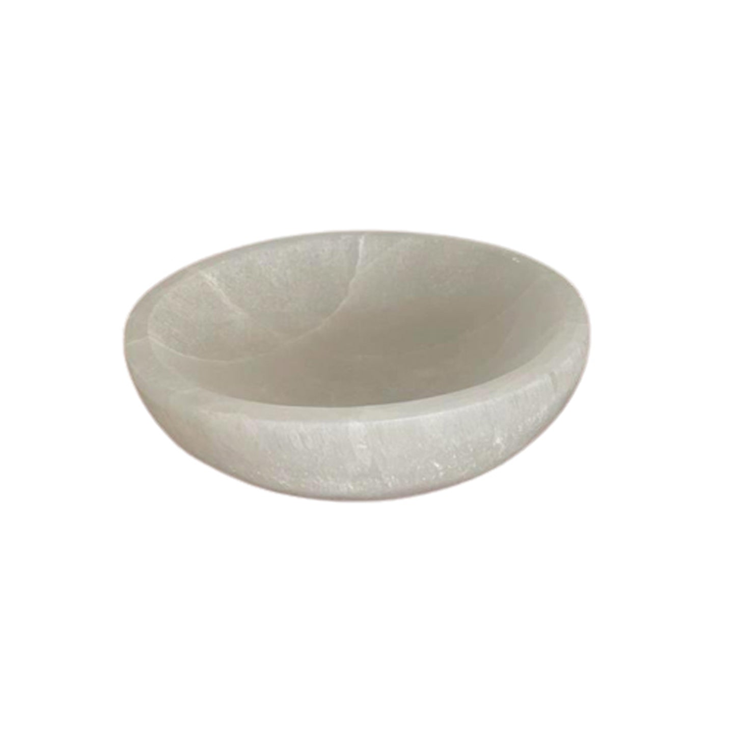 Selenit-Herzschale - 15cm