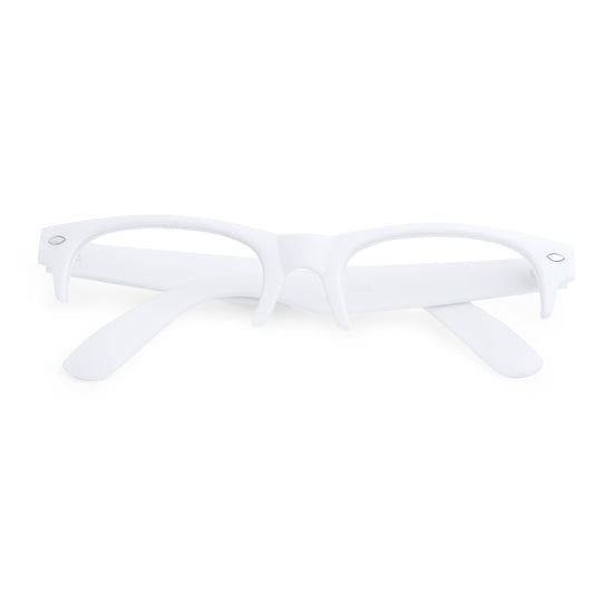 Montura Gafas Blanca Diseño Clásico Personalizable