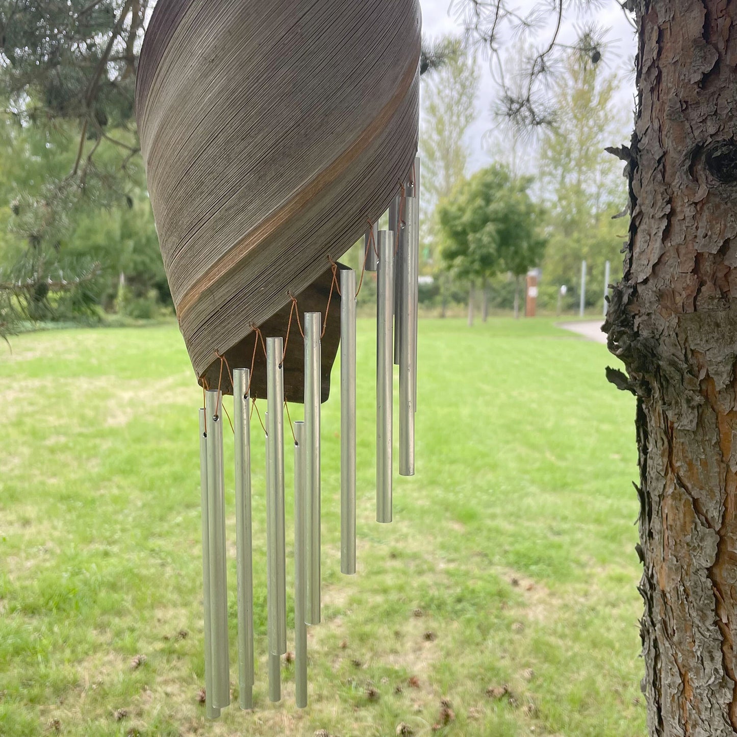 Kokosnussblatt-Windspiel - Natur