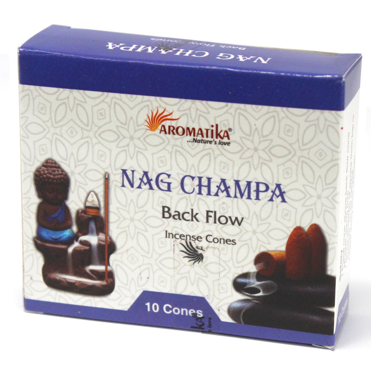 Aromatika Backflow-Räucherkegel – Nag Champa