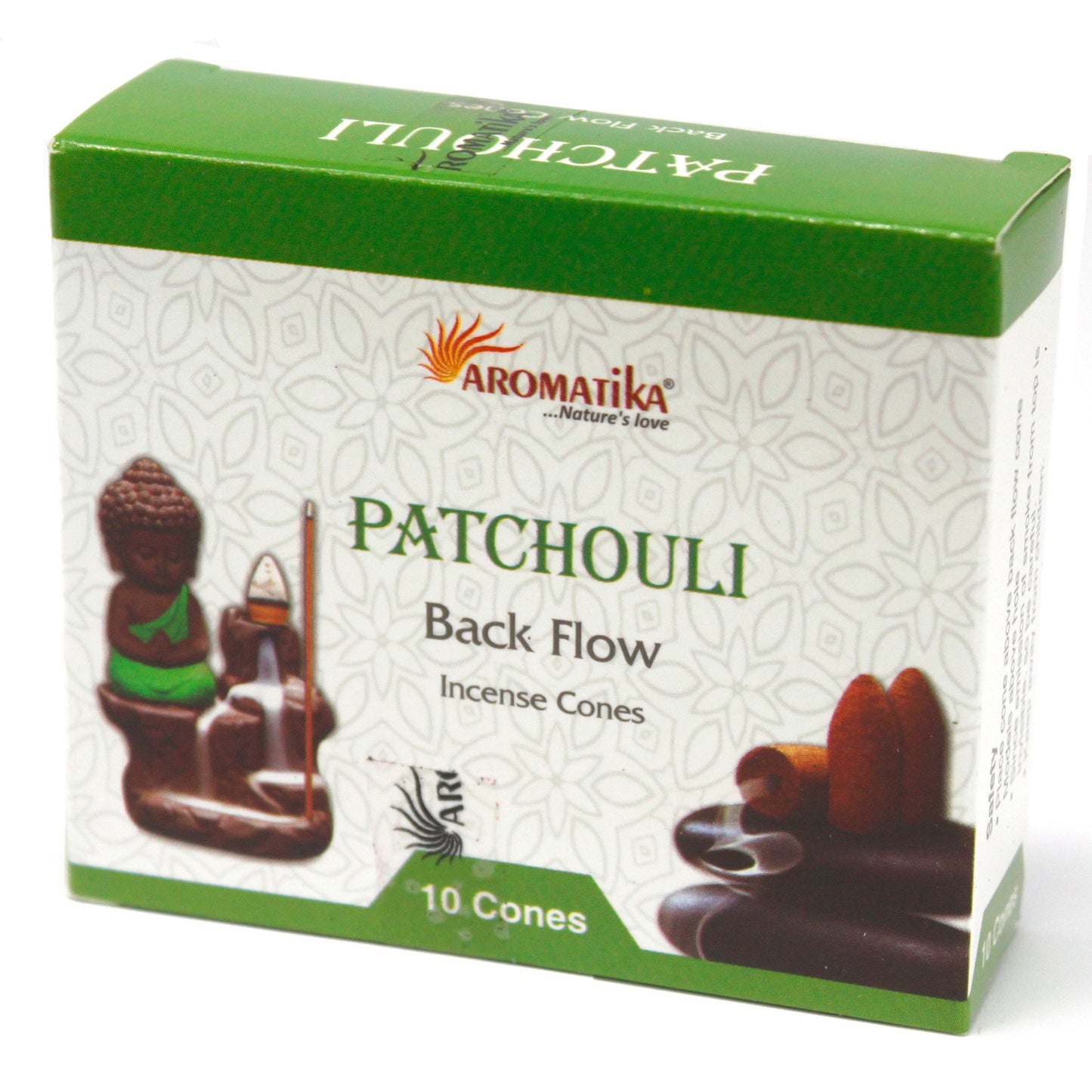 Aromatika Backflow-Räucherkegel – Patchouli