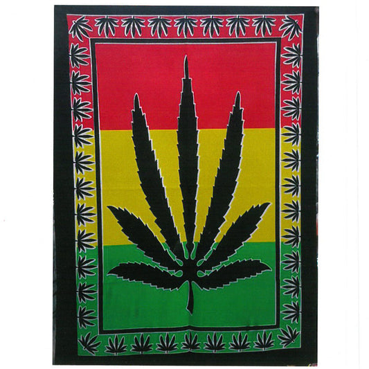 Wandkunst aus Baumwolle - Grasblatt