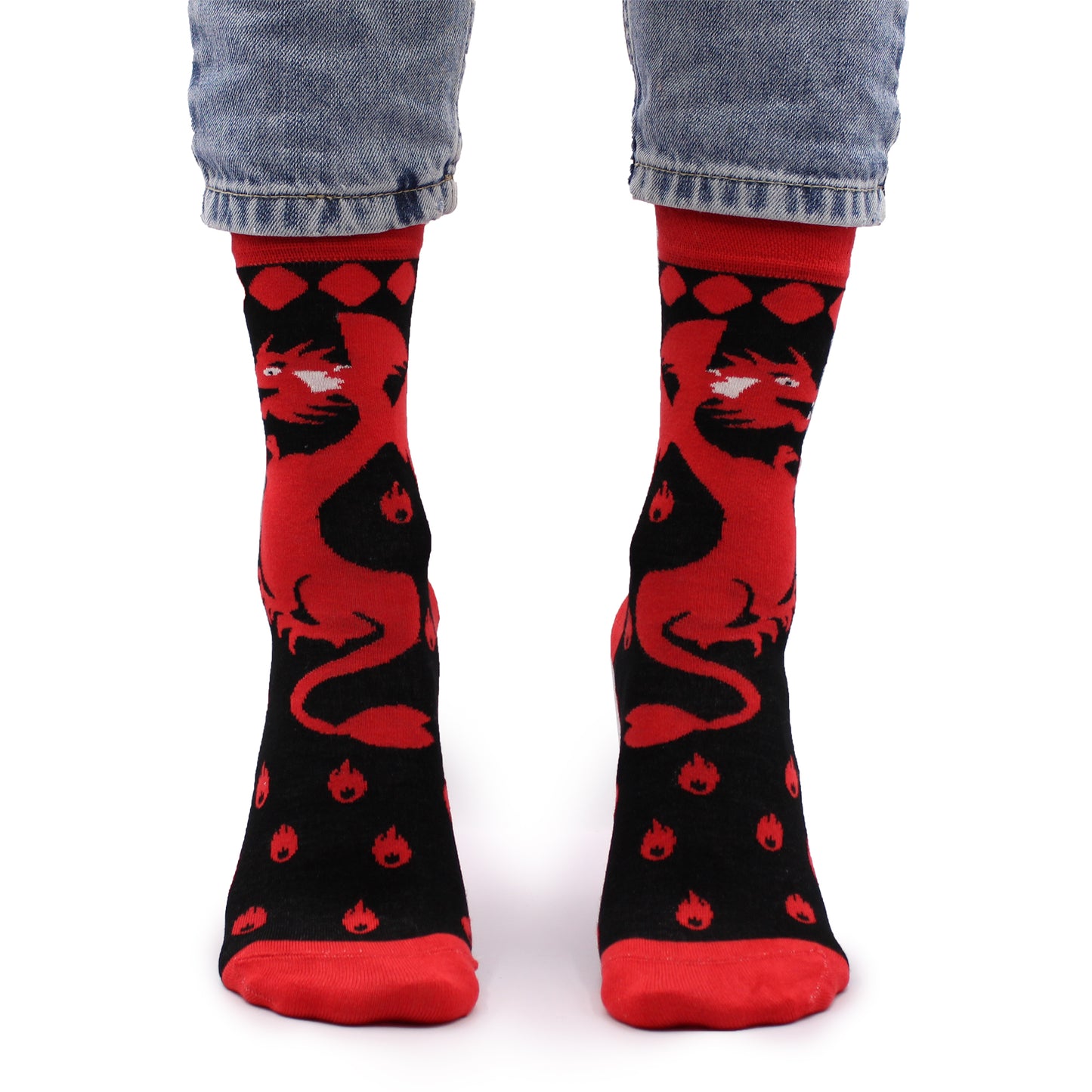Chaussettes en bambou Hop Hare (P/M) - Dragon rouge