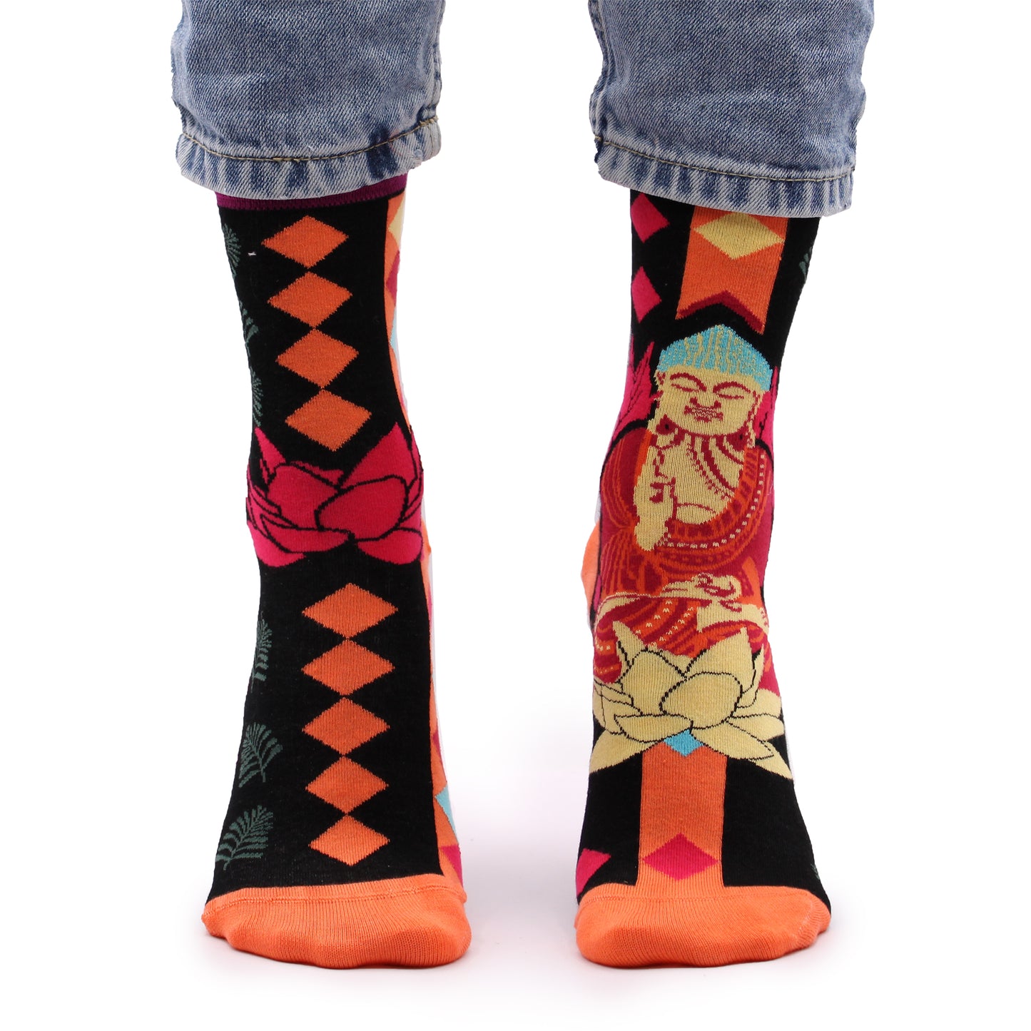 Chaussettes Hop Hare (41-46) - Bouddha et lotus roses