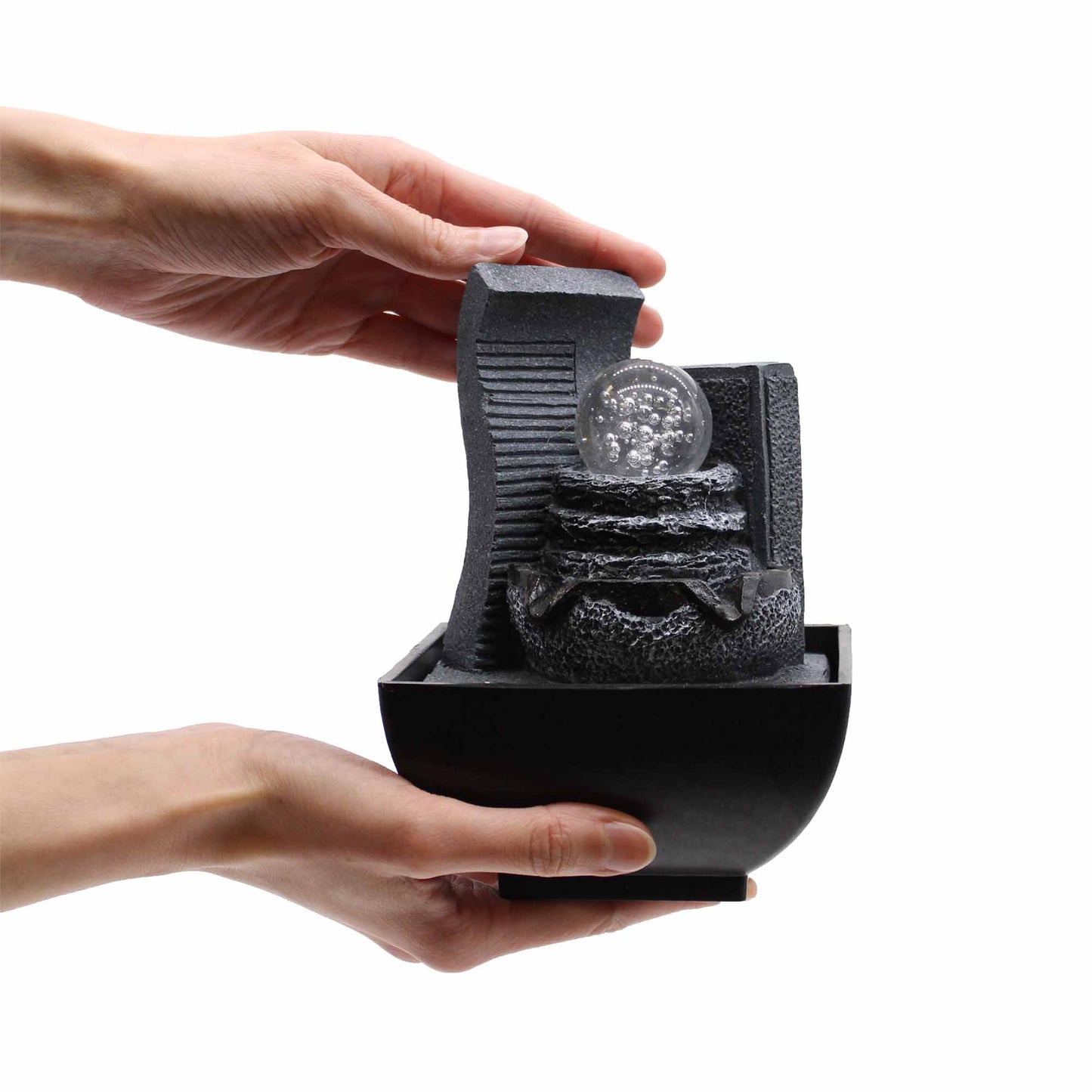 Tischbrunnen – 18 cm – Kaskadenförmige Felsformation