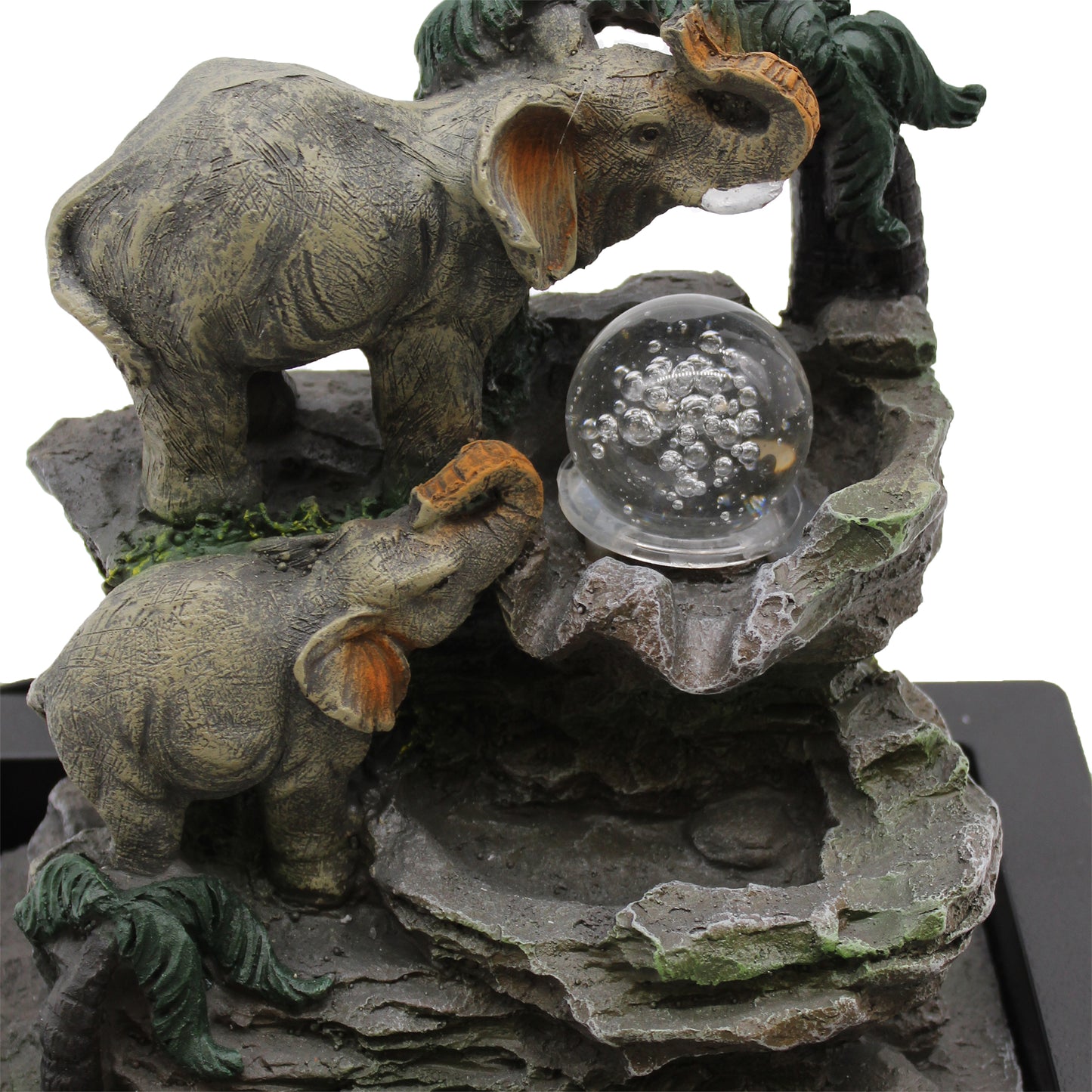 Tischbrunnen - 30 cm - Elefantenfamilie