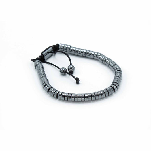 Bracelet magnétique Shamballa en hématite - Cercles