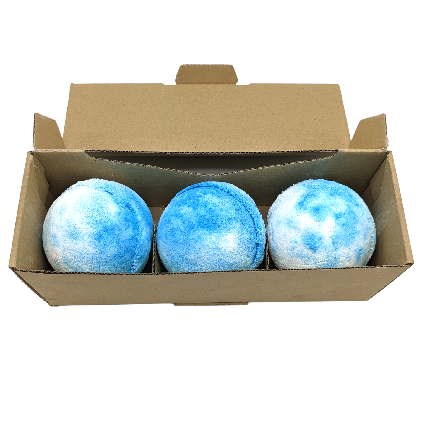 3 x Sweet Angel Badebombe - Blau und Weiß