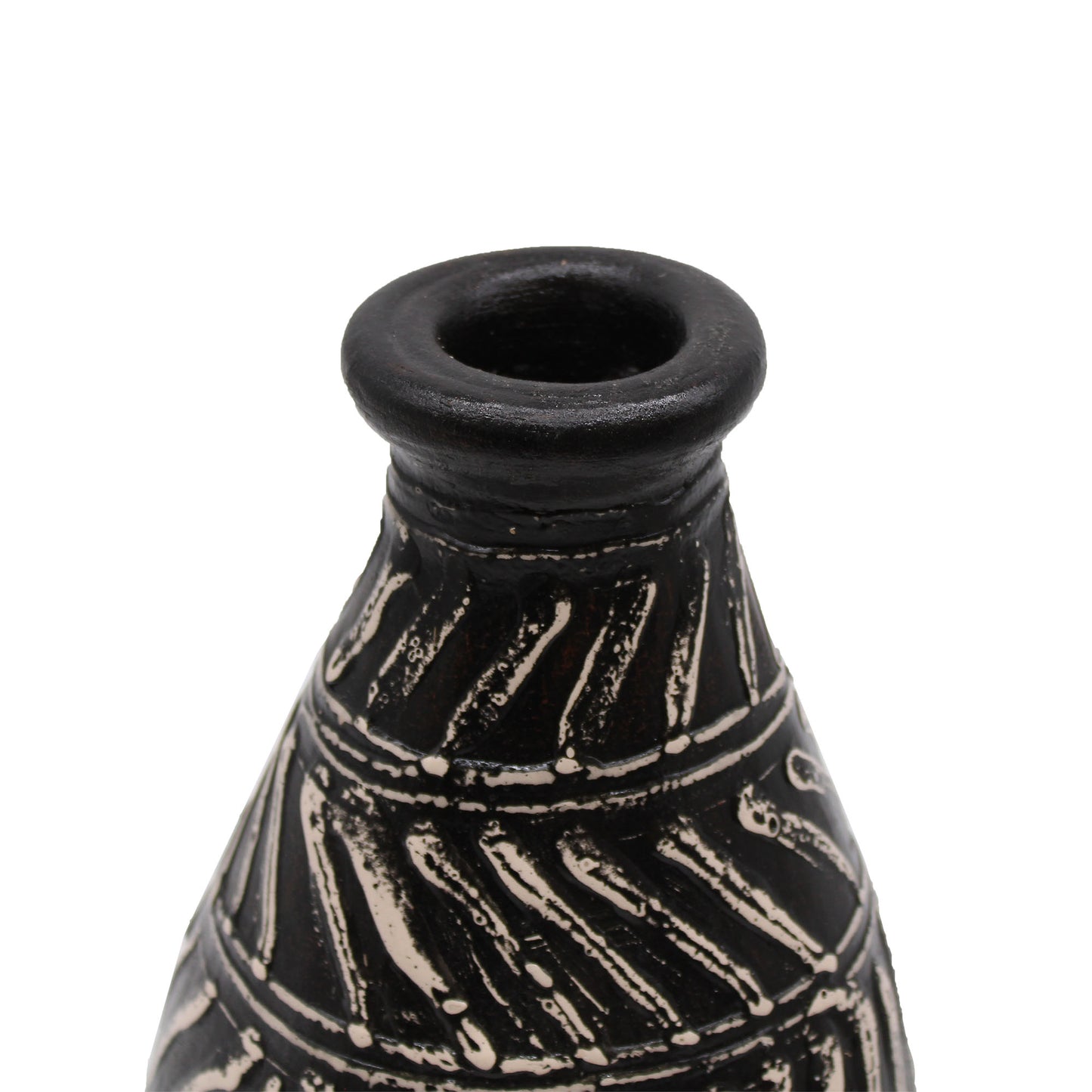 Keramikvase mit griechischem Motiv - Schokolade