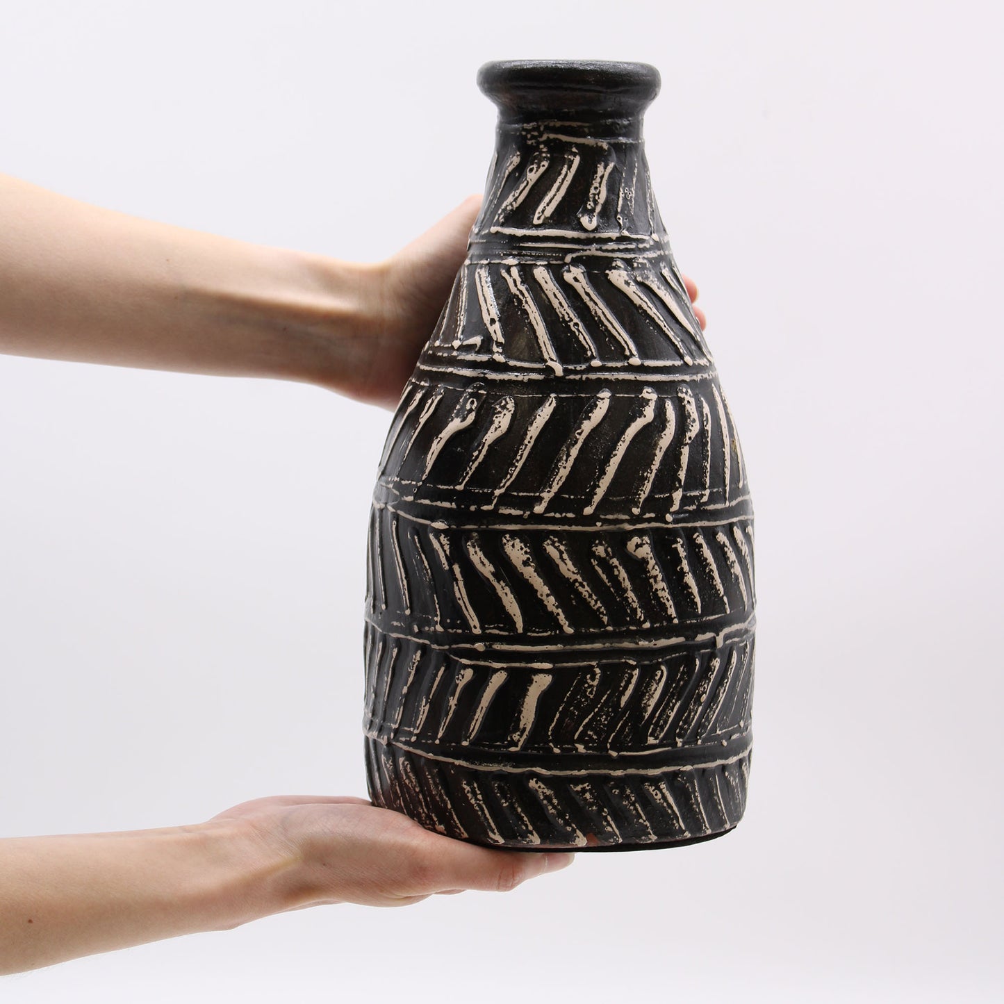 Keramikvase mit griechischem Motiv - Schokolade