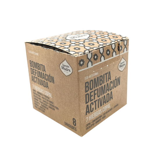 Coffret de 8 bombes d'encens 7 herbes + copal