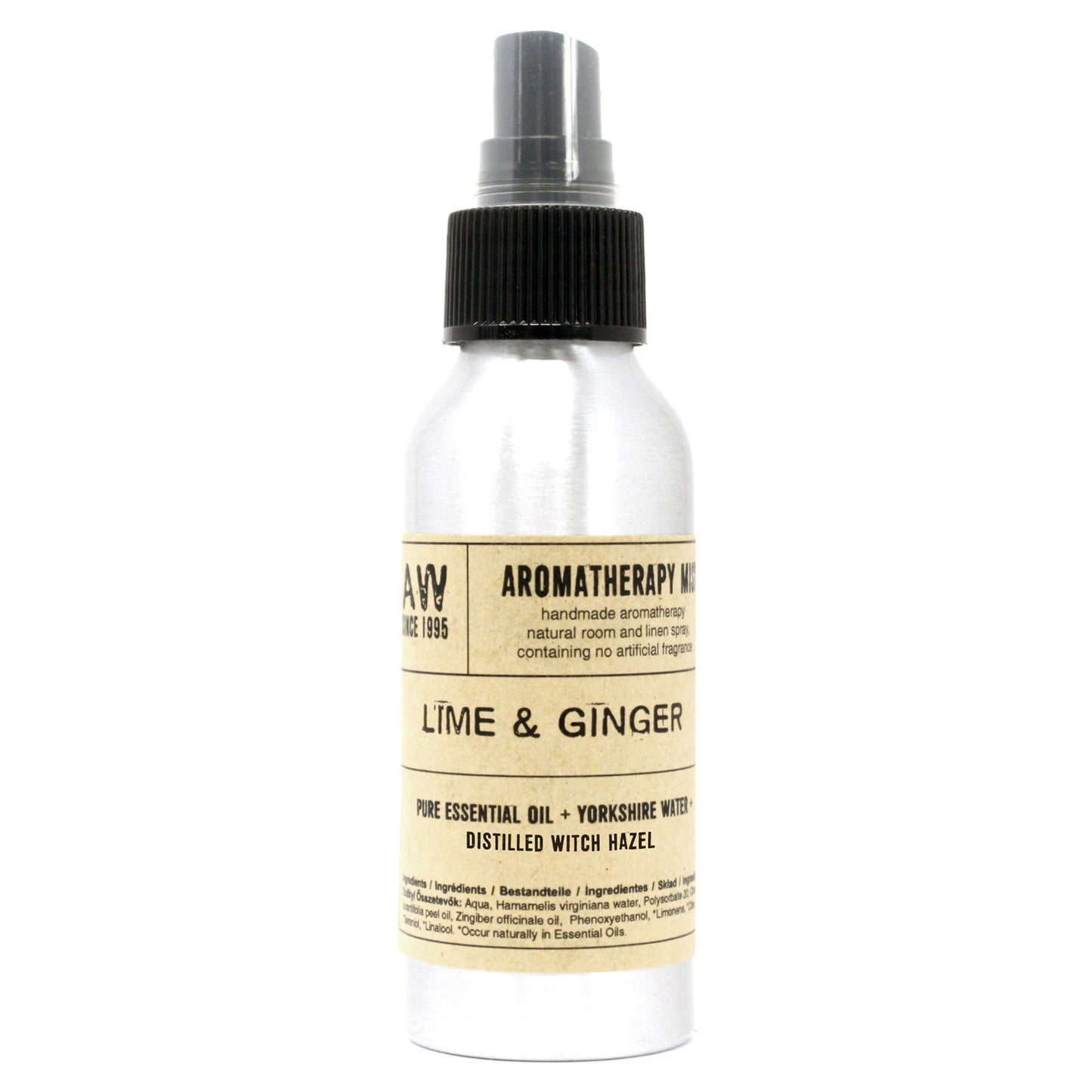 Brume d'huiles essentielles - Citron vert et gingembre - 100 ml