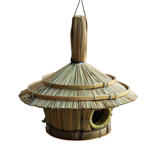 Kleine runde Vogelhütte 17x17cm