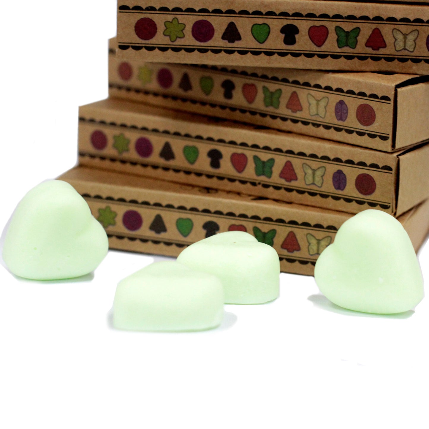 Boîte de 6 crayons à la cire de soja - Pastèque