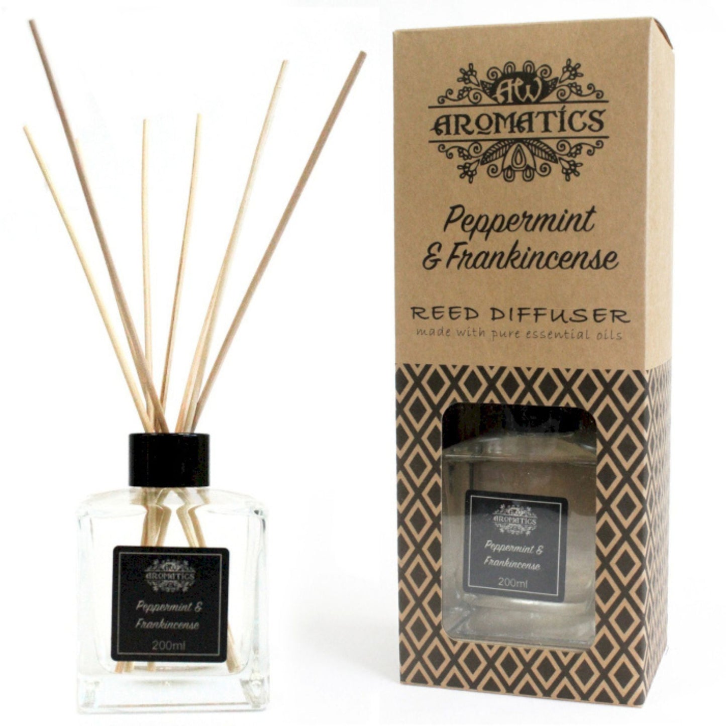 Diffuseur de roseaux aux huiles essentielles - Menthe et encens