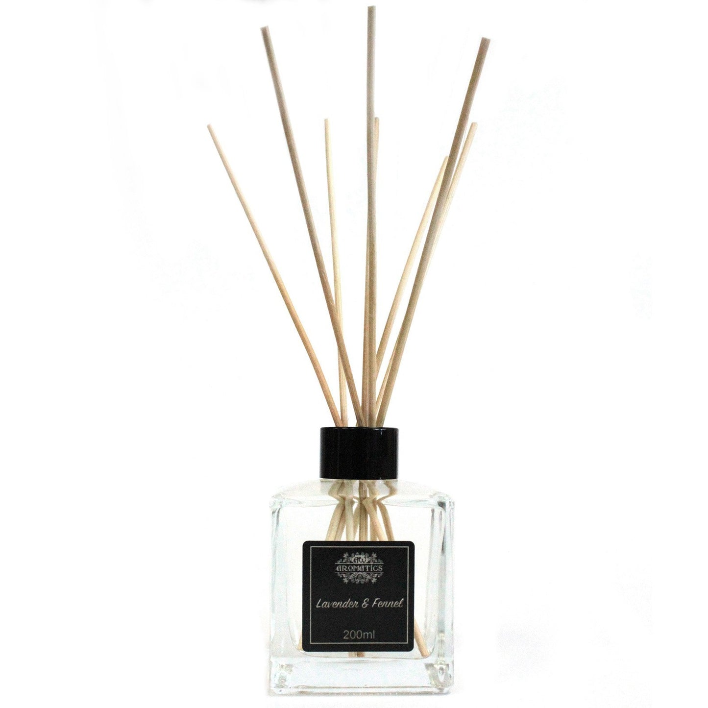 Rattanstäbchen-Diffusor mit ätherischen Ölen – Lavendel und Fenchel