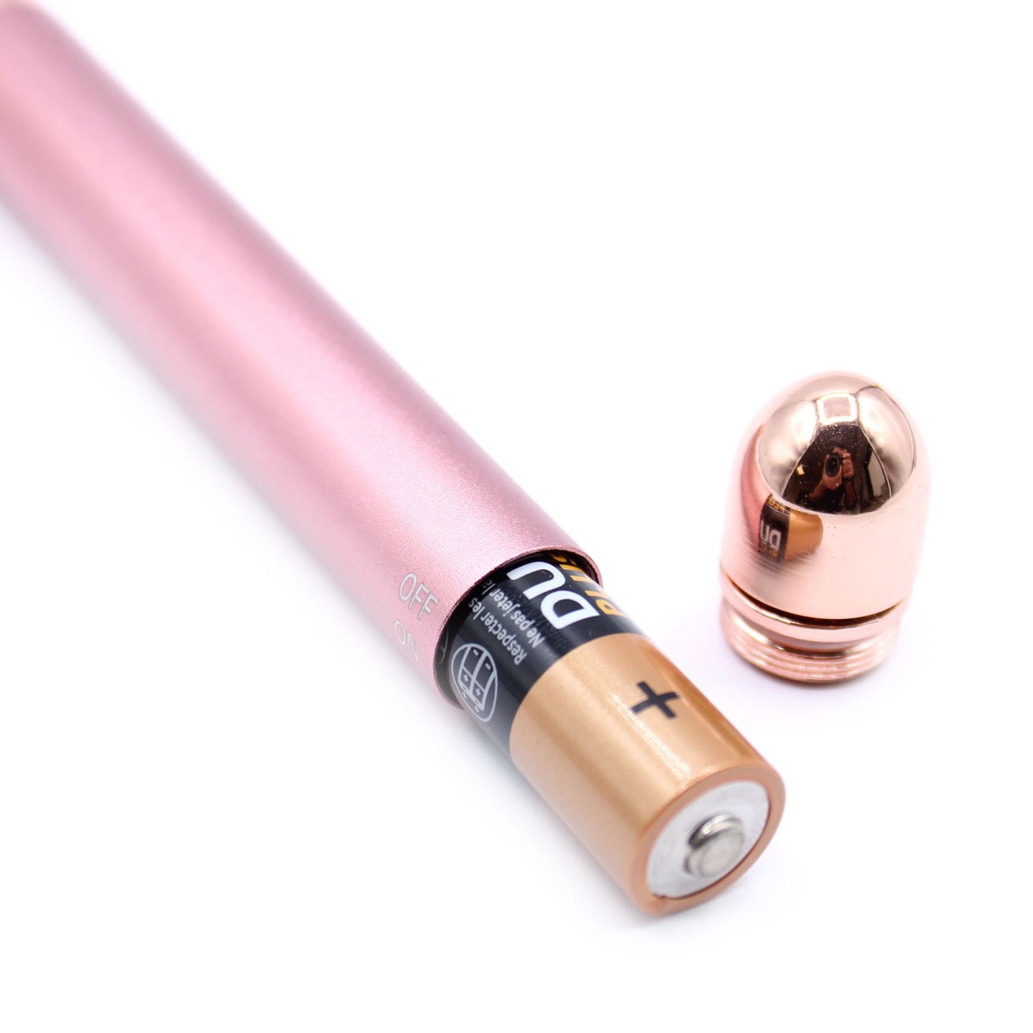 Edelstein-Vibrationsroller - Rosenquarz