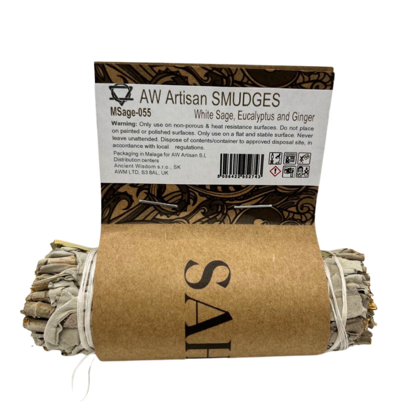 Kräuterbündel - Weißer Salbei, Eukalyptus und Ingwer