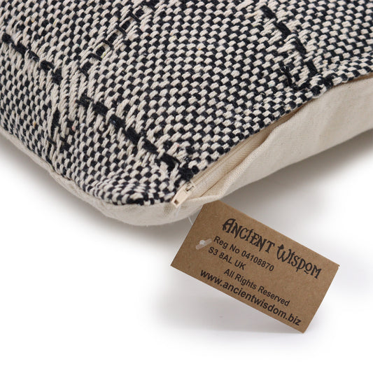 Klassischer Kissenbezug – Grau kariert – 40x40cm