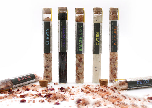 Badesalz in Fläschchen - 7er-Pack