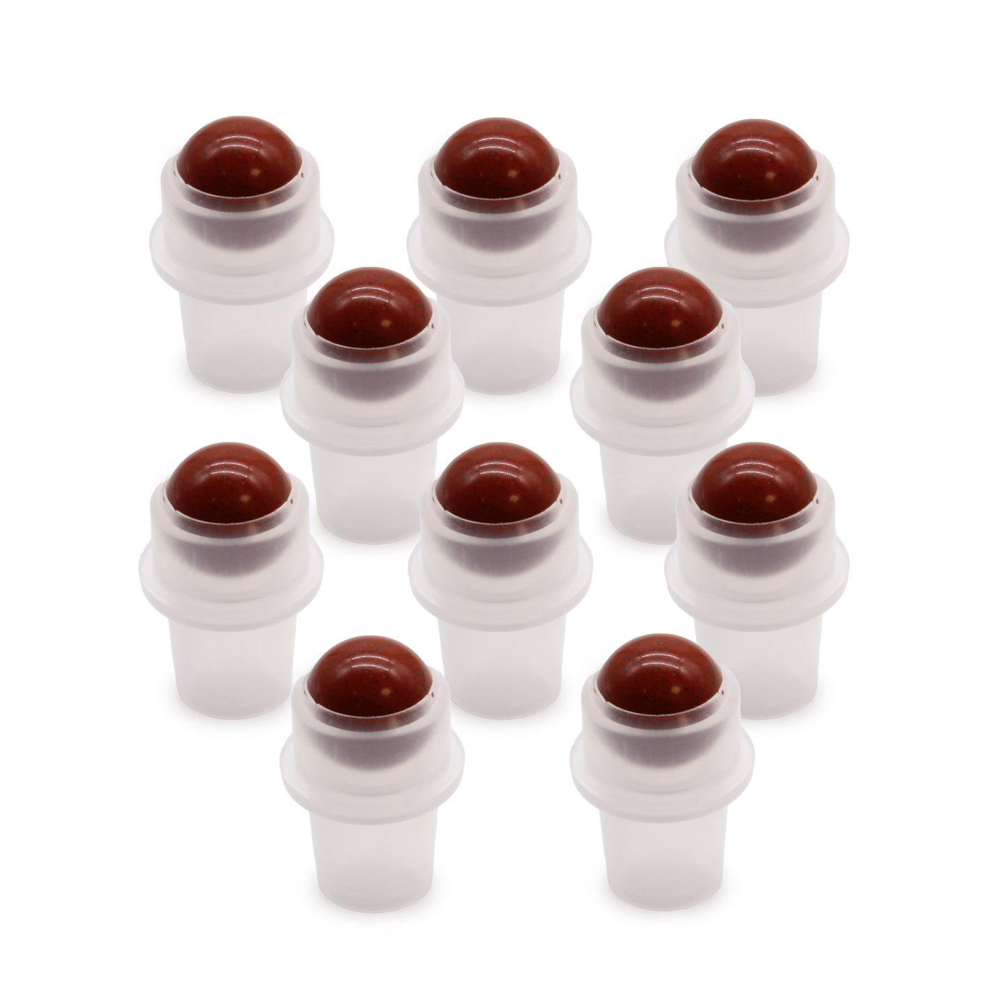 Edelstein-Rollerspitze für 5-ml-Flasche – Roter Jaspis