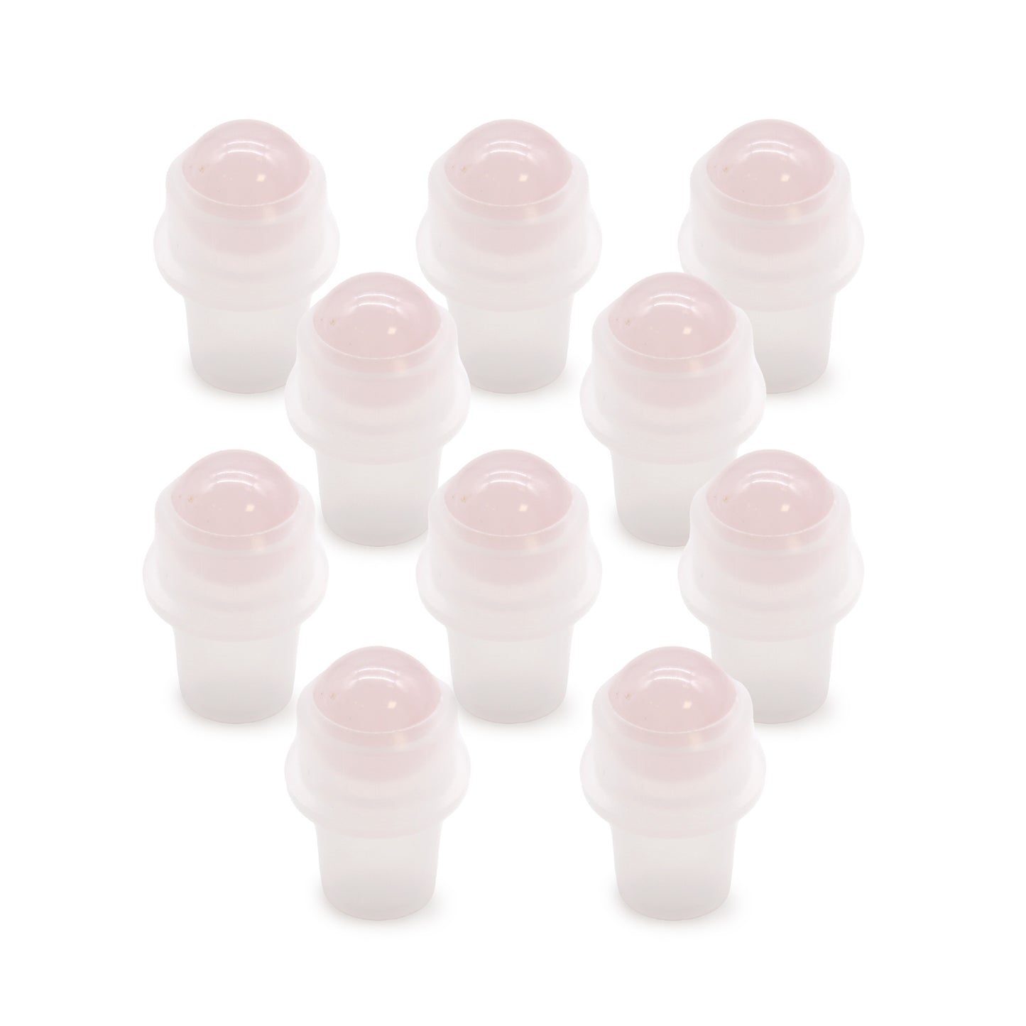 Edelstein-Rollerspitze für 5-ml-Flasche – Rosenquarz