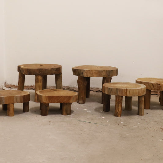 2 x niedriger Teak-Pad-Bildschirm – 24 x 10 cm