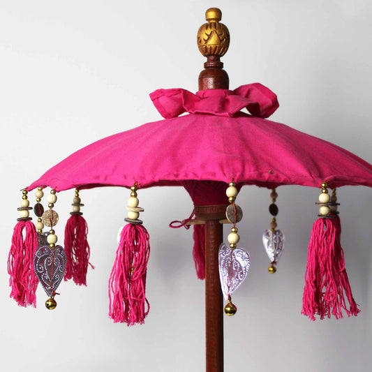 Parasol Bali Home Decor - Coton - Rose - 40 cm
