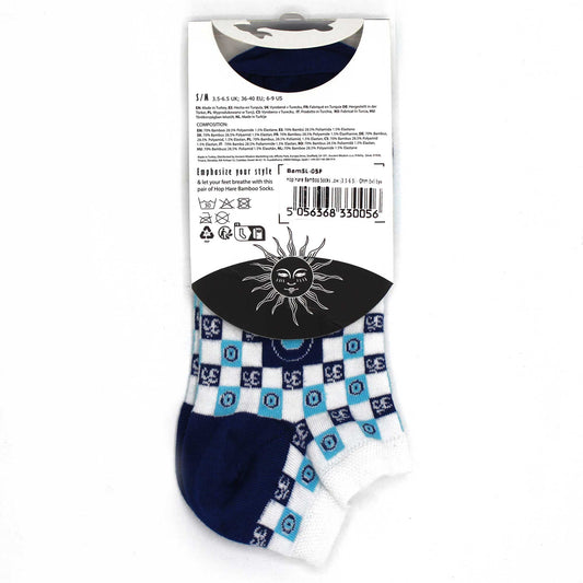 Chaussettes basses en bambou Hop Hare S/M (36-40) - Om et Evil Eye