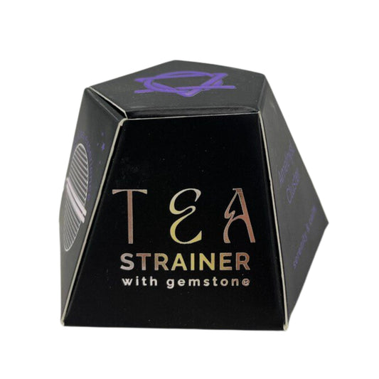 Passoire à thé en cristal brut – Amas d'améthyste