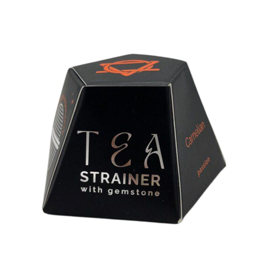 Passoire à thé en cristal brut – Cornaline