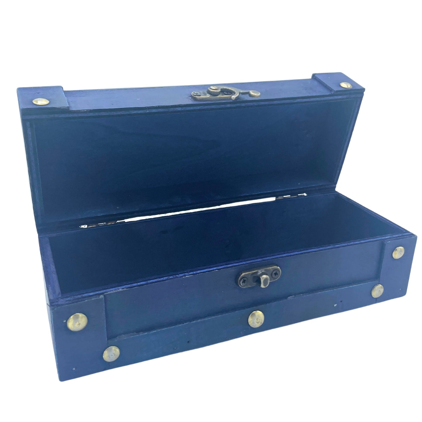 Lange Teekiste - Blaugrün