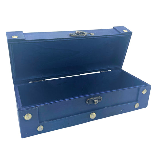 Lange Teekiste - Blaugrün