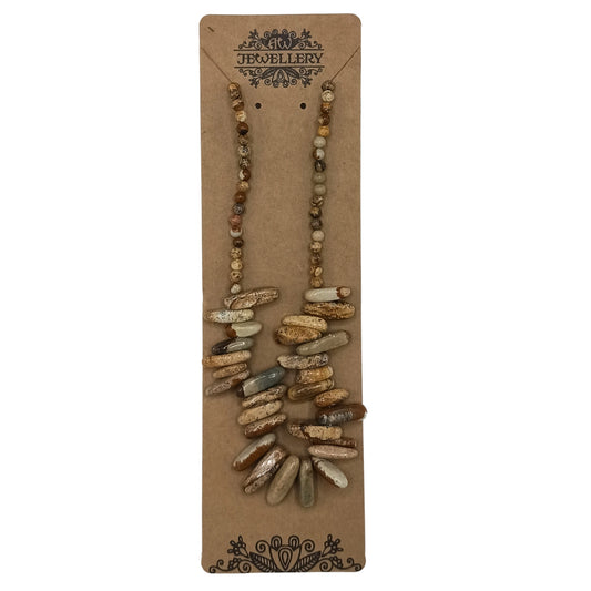 Longstone Edelstein Halskette - Landkartenstein