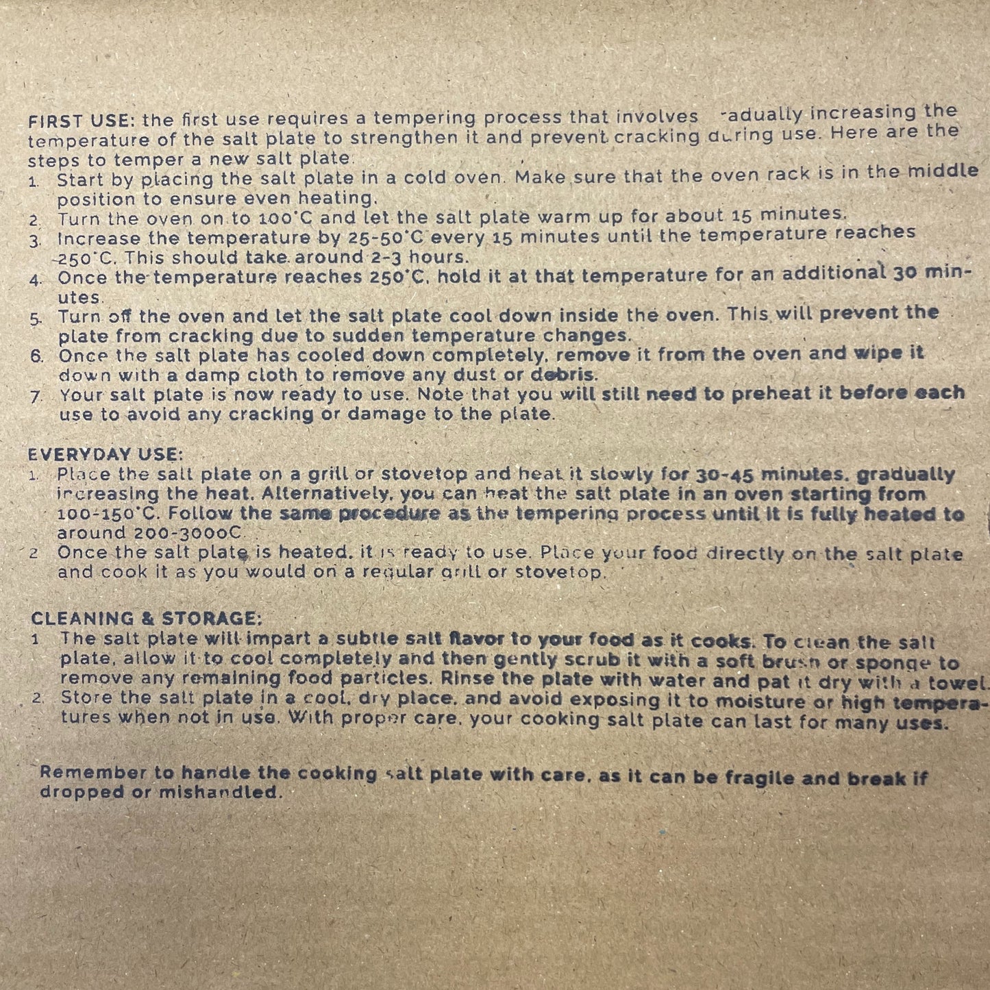 Himalaya-Salz-Kochplatte - Quadratisch - 20x20x5cm