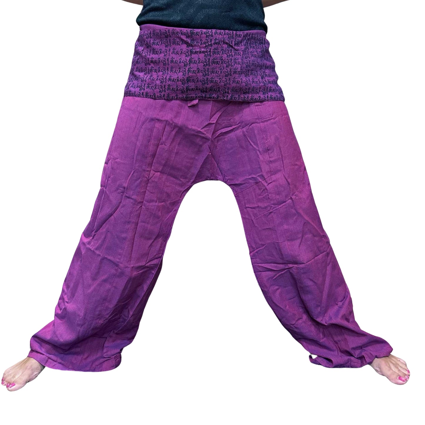 Yogahosen und Festivals - Thai Fisherman's Mandala Mantra in Lila