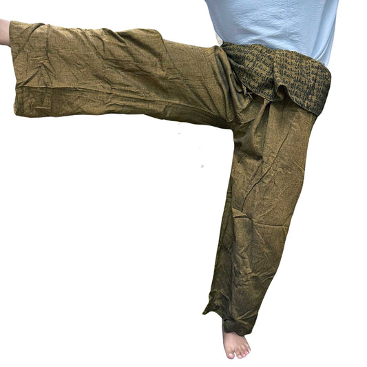 Yogahosen und Festivals - Thai Fisherman's Mandala Mantra in Orange