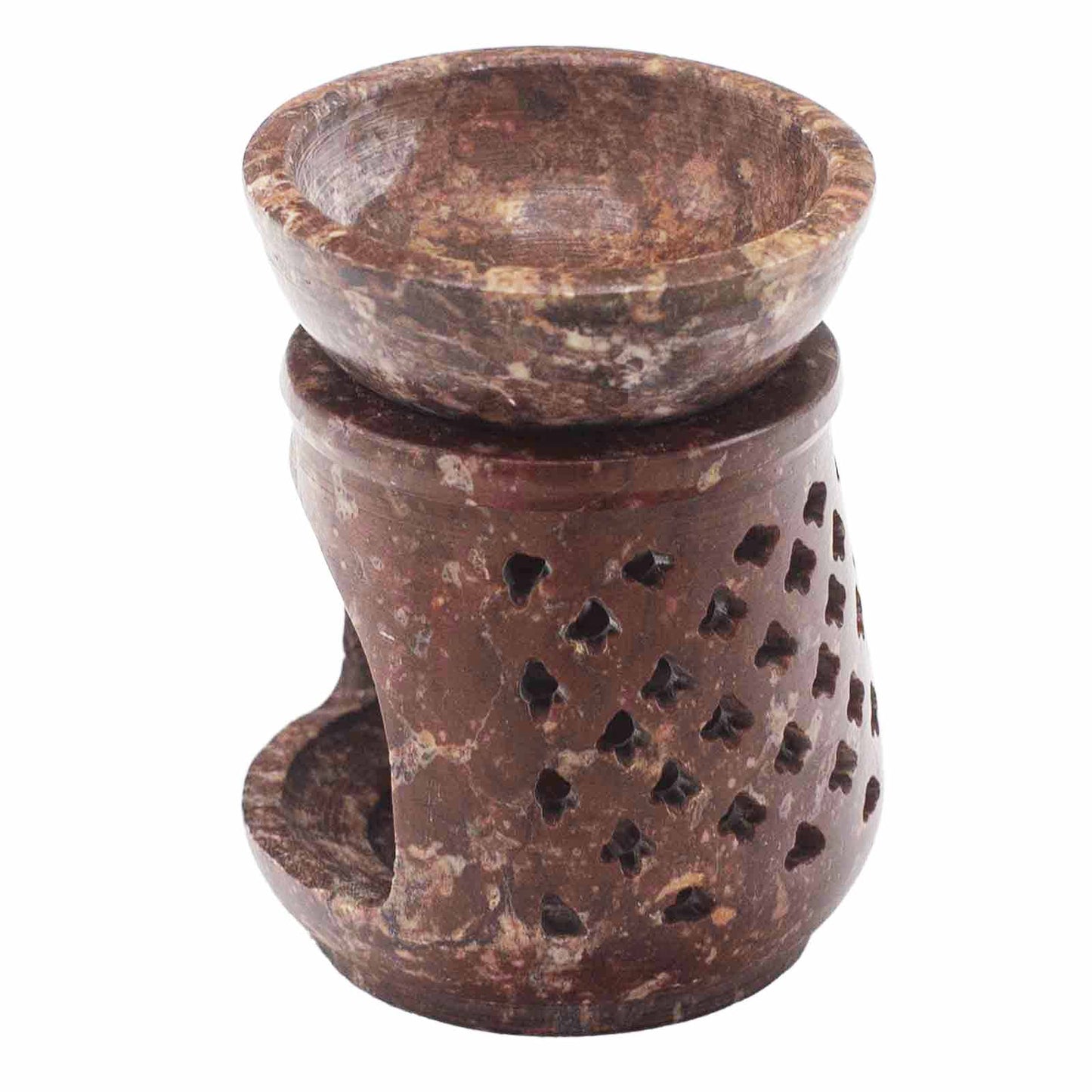 Kleiner Speckstein-Ölbrenner 8 cm - Klassisch