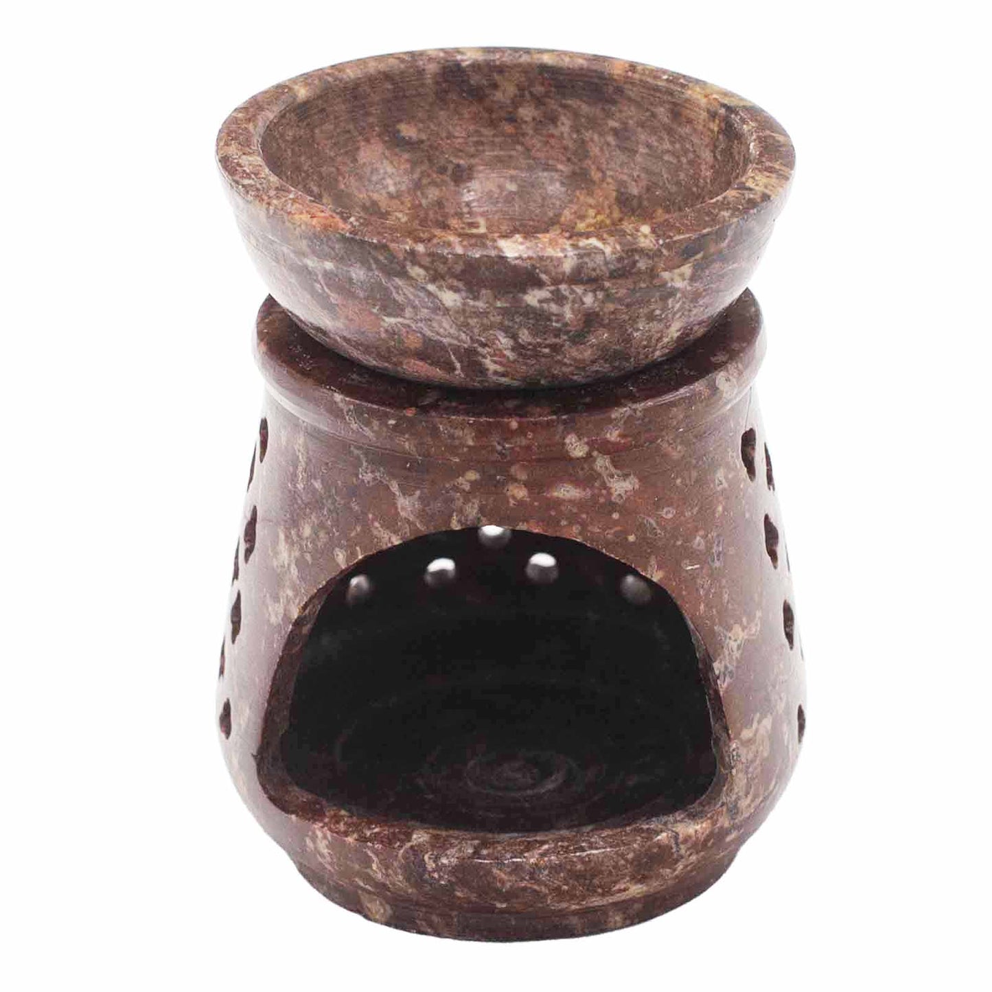 Kleiner Speckstein-Ölbrenner 8 cm - Klassisch