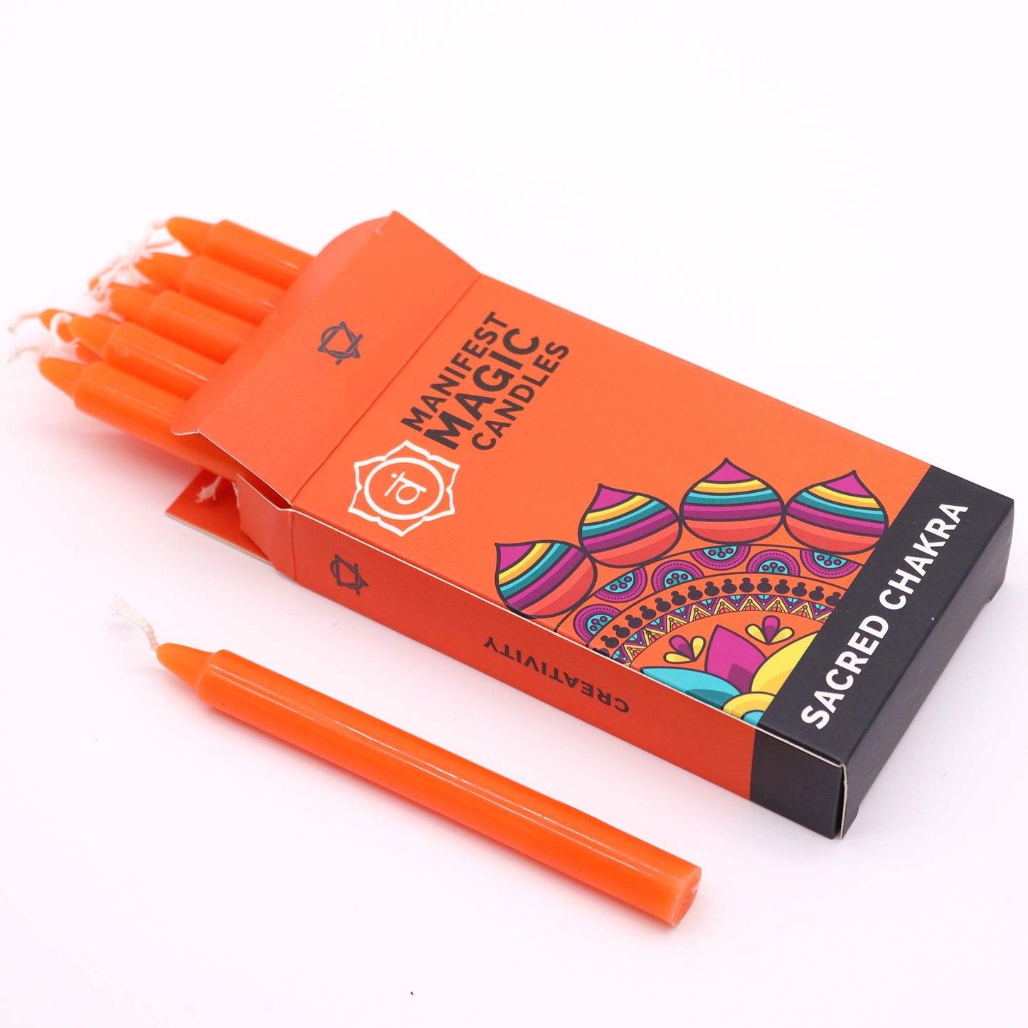 Manifest Magic Candles (12er-Pack) – Orange – Heiliges Chakra