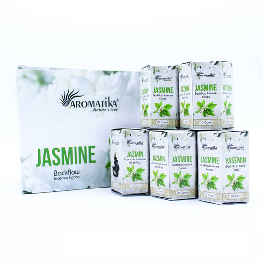 Lot de 10 encens Masala Backflow - Jasmin