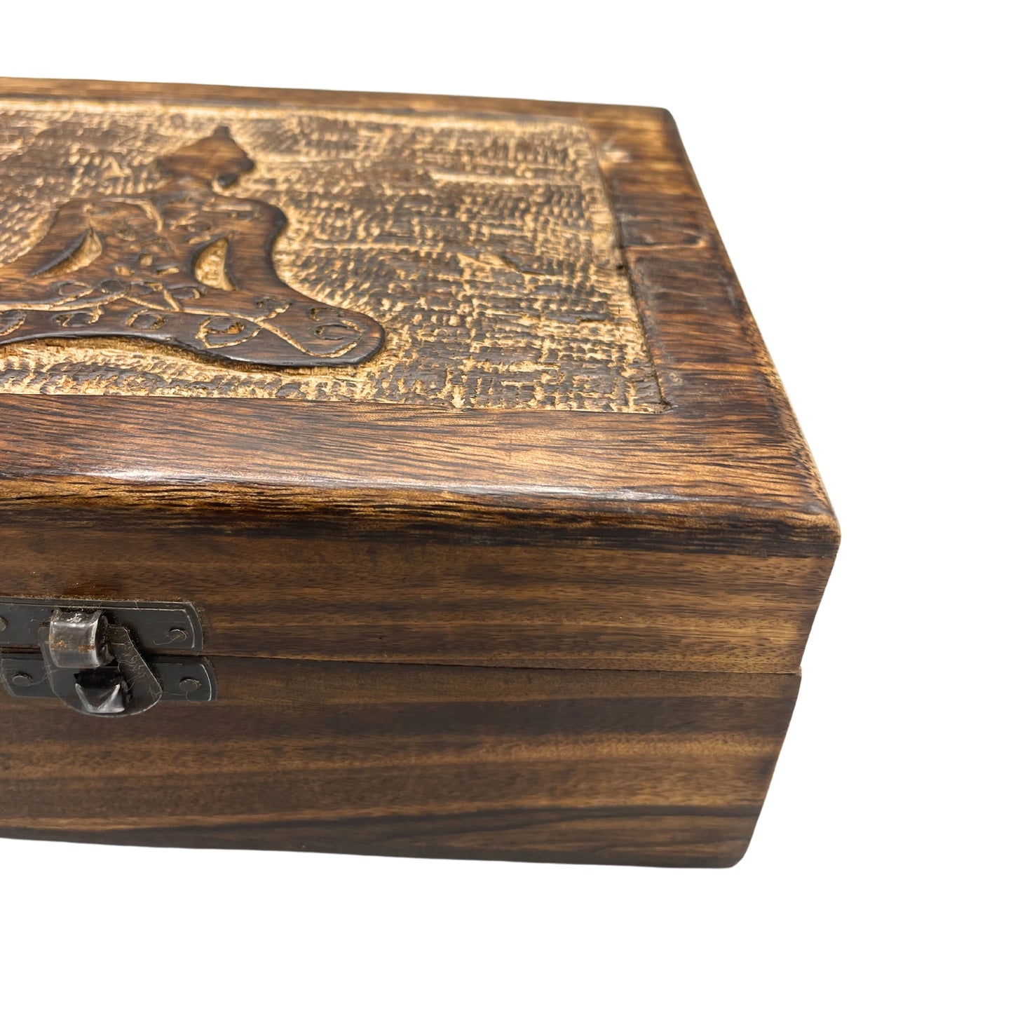 Große Erinnerungsbox aus Holz 20x15x7,5cm - Buddha