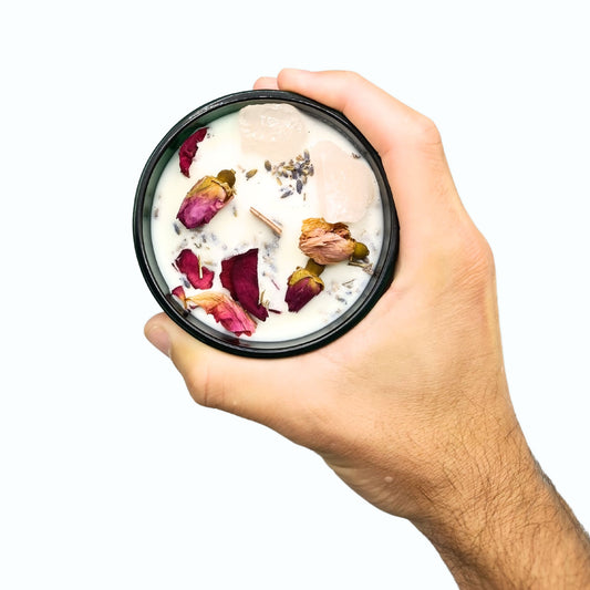 Hop Hare Crystal Magic Flower Kerze - Die Liebenden